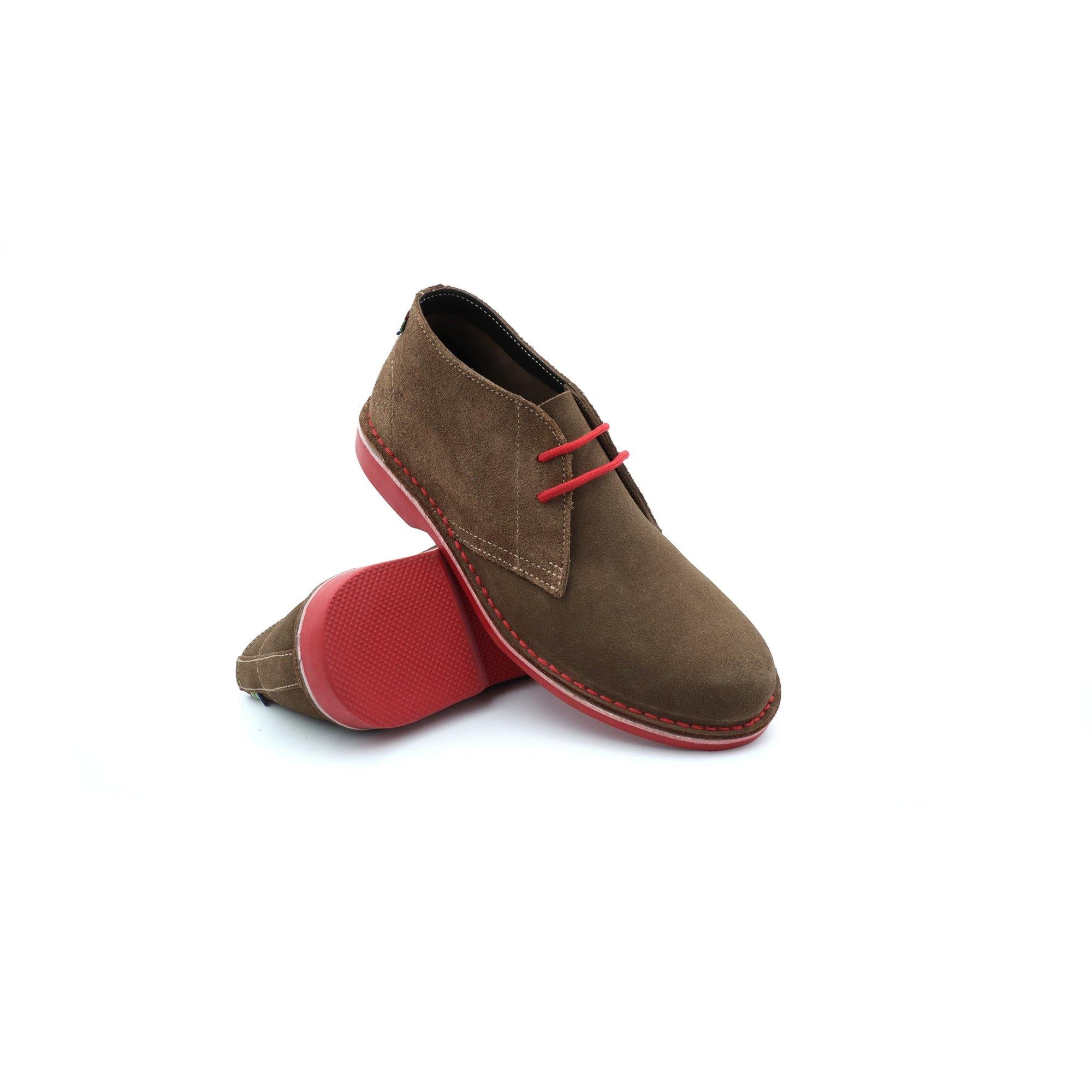 Red suede hot sale desert boots